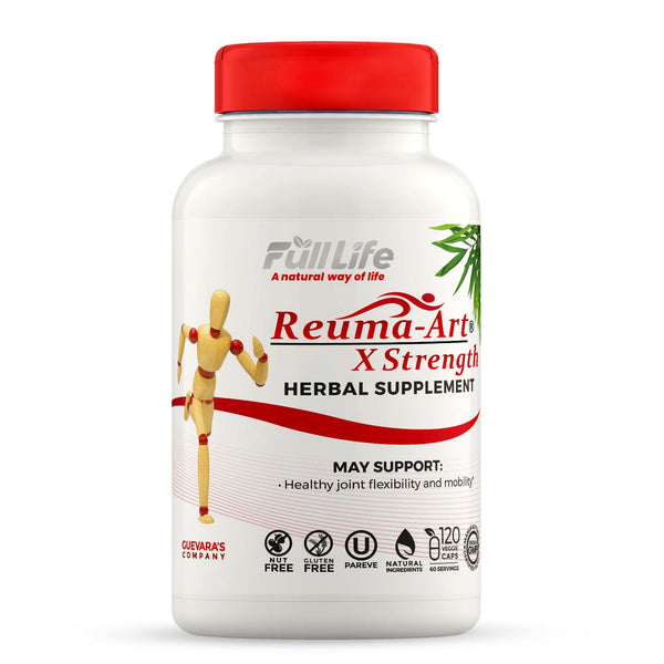 Reuma-Art X-Strength - Joint Health Relief & Support Joint Discomfort & Mobility Kosher - 120 Veggie Capsules