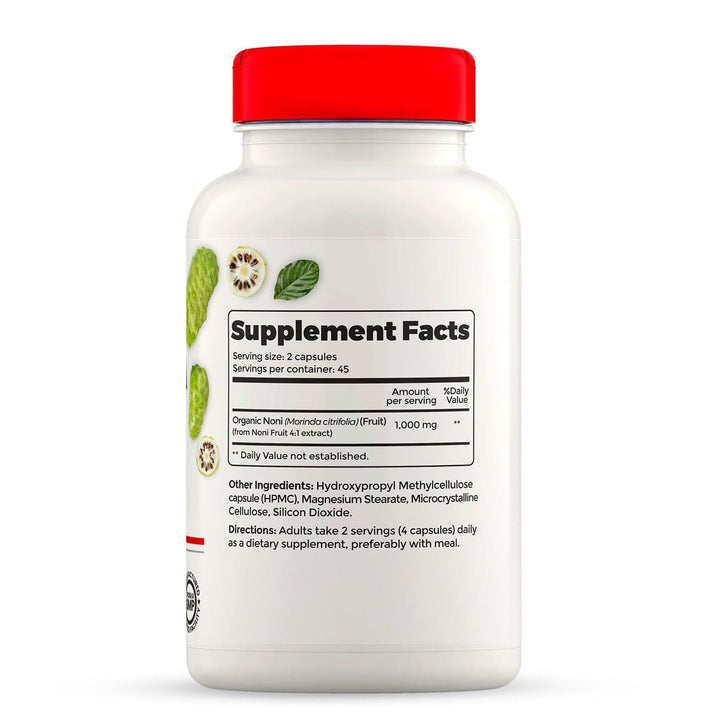 Noni 1000 Mg - Supports Healthy Immune System, Natural Antioxidant - 90 Veggie Capsules - Full Life Direct