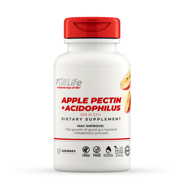 Apple Pectin Acidophilus - 60 Veggie Capsules