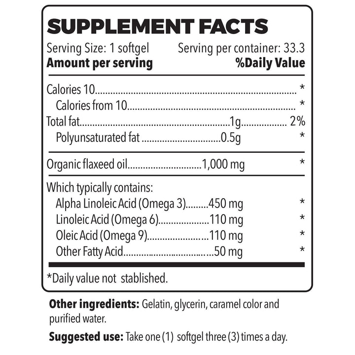 Omega 3-6-9 - 100 Veggie Capsules - Full Life Direct