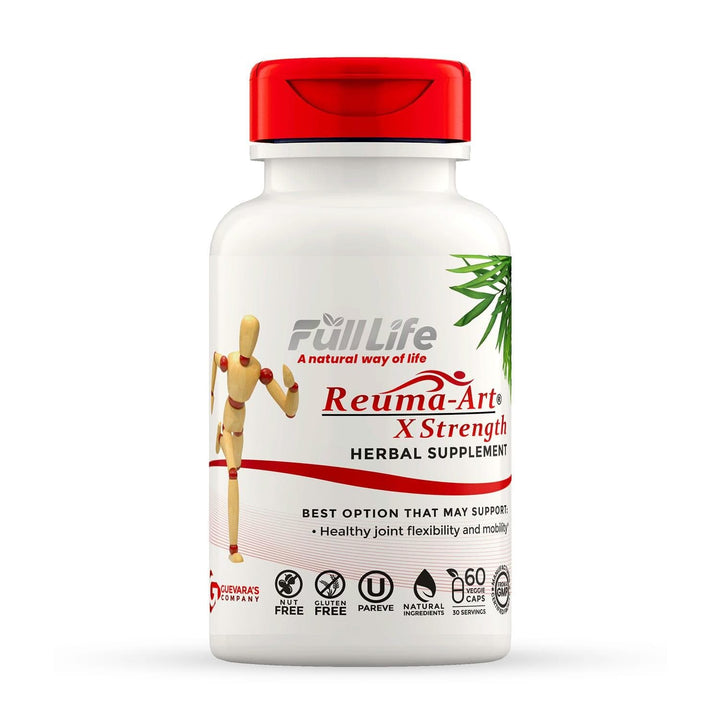 Reuma-Art X-Strength - Joint Health Relief & Support Joint Discomfort & Mobility Kosher - 60 Veggie Capsules - Full Life Direct