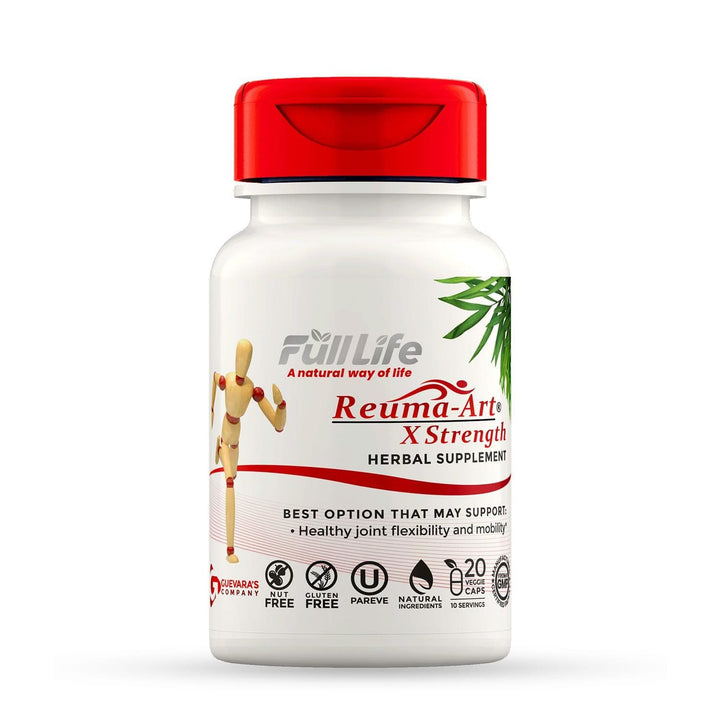 Reuma-Art X-Strength - Joint Health Relief & Support Joint Discomfort & Mobility Kosher - 20 Veggie Capsules - Full Life Direct