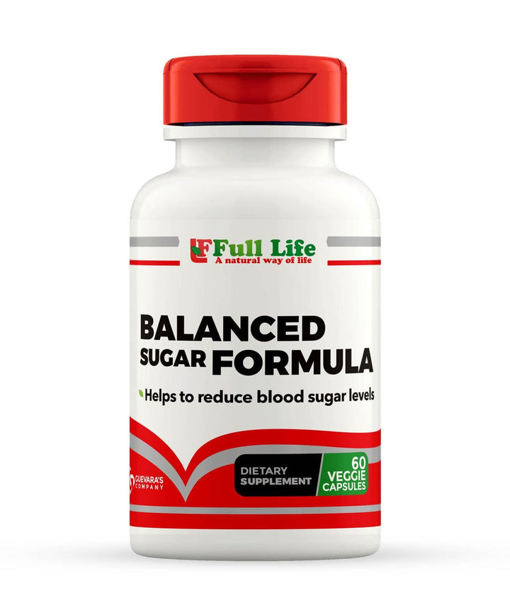 Balanced Sugar Formula 60 Veggie Capsules - Full Life Direct