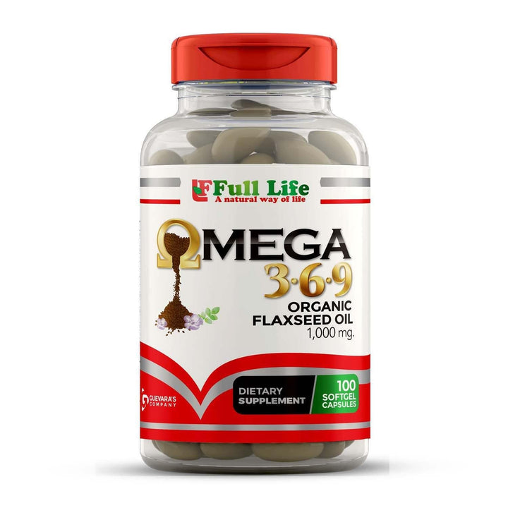 Omega 3-6-9 - 100 Veggie Capsules - Full Life Direct